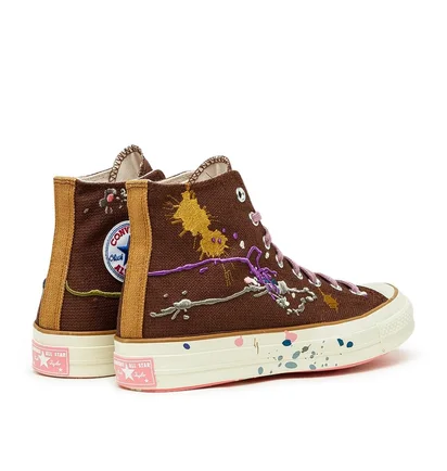 Converse x Bandulu Chuck 70 High (Braun / Weiß / Pink)