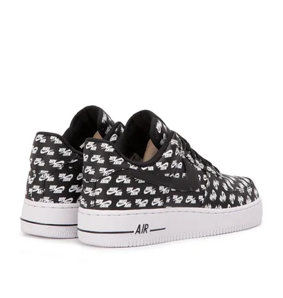 Nike Air Force 1 '07 Low QS 'Logos Pack' (Schwarz)