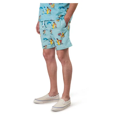 Aimé Leon Dore Block Party Swim Trunks (Blau)