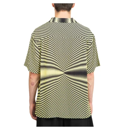Stüssy Psychedelic Check Shirt (Schwarz/Gelb)