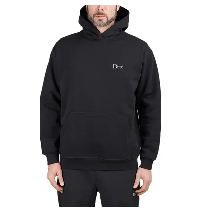 Dime Classic Small Logo Hoodie (Schwarz)