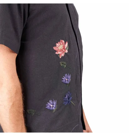 Dime Lotus Button Up SS (Schwarz)