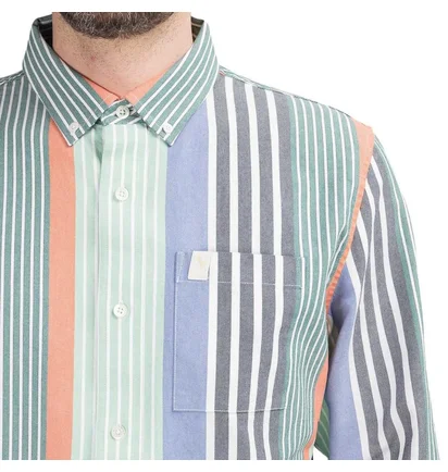 Aimé Leon Dore Thin Stripe Oxford Shirt (Multi)