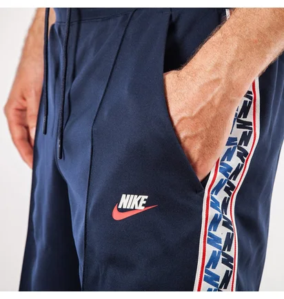 Nike NSW Taped Poly Shorts (Dunkelblau / Weiß)