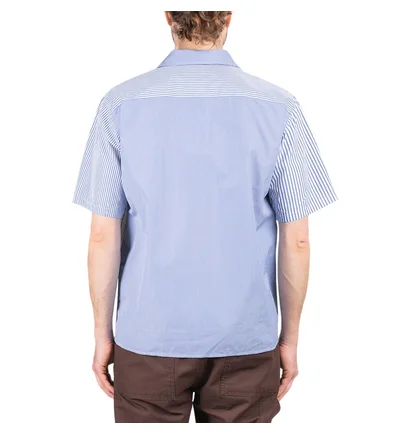 Norse Projects Carsten SS Poplin Shirt (Blau / Weiß)