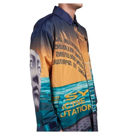 P.A.M. Lines In Time Long Coach Jacket (Multi)