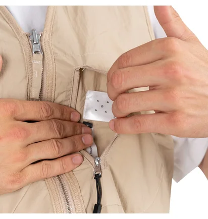 Pop Trading Company Harold Reversible Vest (Beige)