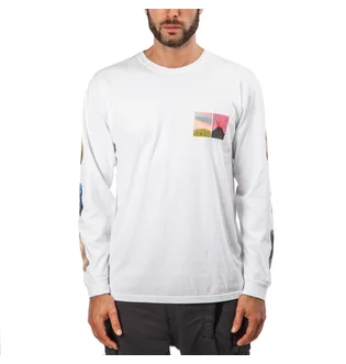 Stüssy Primordial World L/S (Weiß)