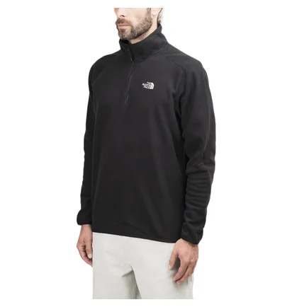 The North Face M 100 Glacier 1/4 ZIP TNF (Schwarz)