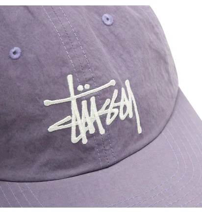 Stüssy Bio Washed Big Logo Low Pro Cap (Lavendel)