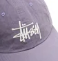 Stüssy Bio Washed Big Logo Low Pro Cap (Lavendel)