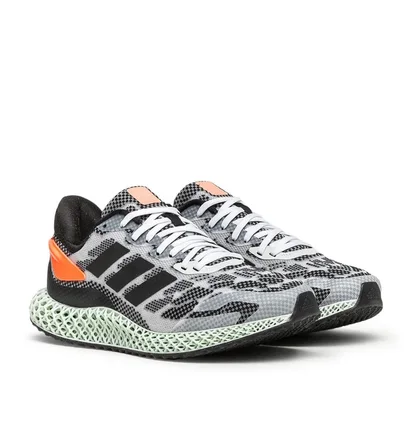 adidas 4D Run 1.0 (Grau / Schwarz / Orange)