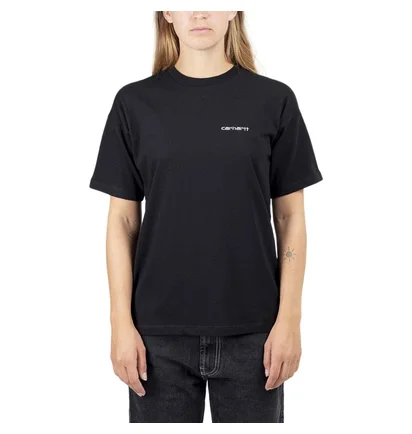 Carhartt WIP W' S/S Script Embroidery T-S (Schwarz)