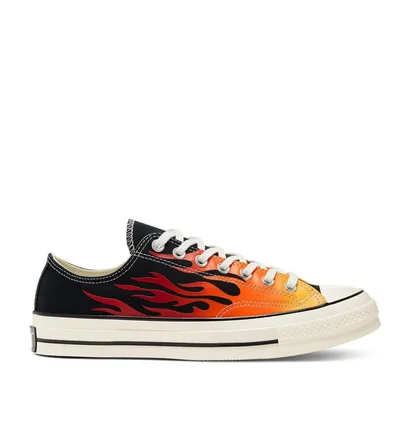 Converse Archive Print Chuck 70 Low (Schwarz / Rot / Orange)