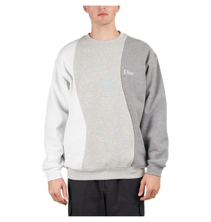 Dime Wavy 3-Tone Crewneck (Grau)