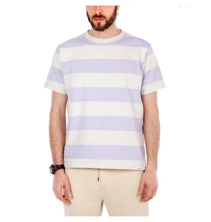 Norse Projects Johannes Wide Stripe (Lila / Hellbeige)