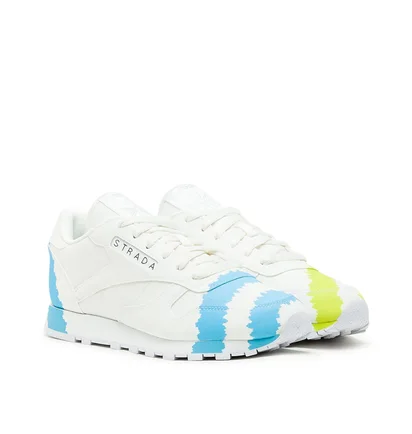 Reebok W x Collina Strada Classic Leather (Weiß / Blau / Gelb)