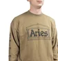 Aries Column Crewneck Sweatshirt (Khaki / Schwarz)