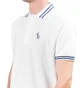 Aimé Leon Dore Monogram Stripe Collar Polo (Weiß)