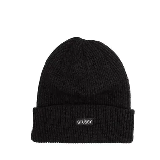 Stüssy Small Patch Watchcap Beanie (Schwarz)