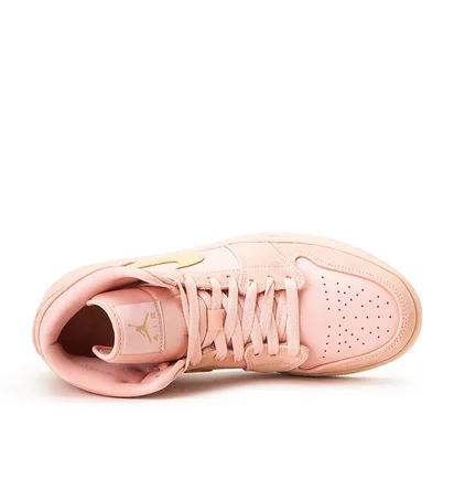 Air Jordan 1 Mid SE 'Coral Stardust' (Rosa / Gold)