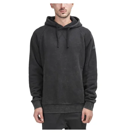 Chrystie NYC Acid Wash Hoodie (Schwarz)