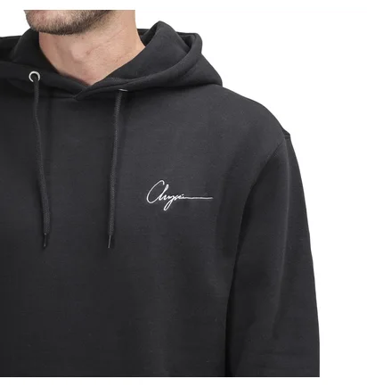 Chrystie NYC Script Logo Hoodie (Schwarz)
