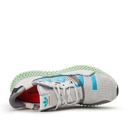 adidas ZX 4000 4D 'I Want I Can' (Grau / Rot / Blau)