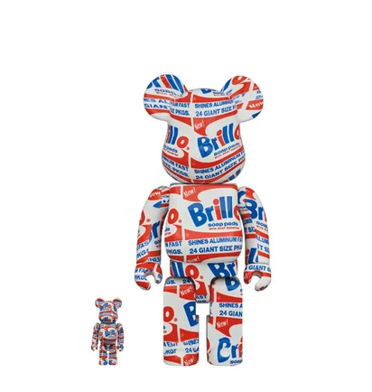Medicom 100% + 400% Andy Warhol Brillo Be@rbrick Toy