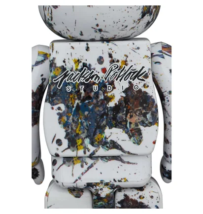 Medicom 100% + 400% Jackson Pollok Studio Splash Be@rbrick Toy