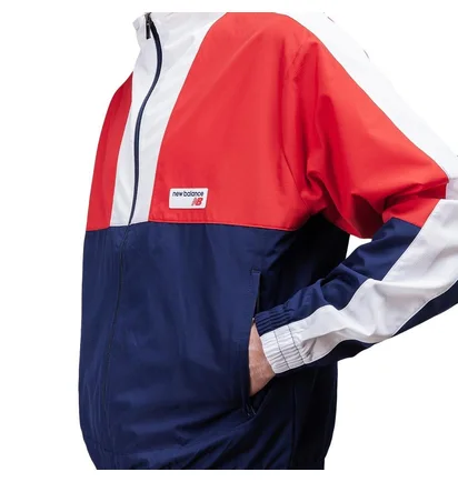 New Balance Athletics Windbreaker (Rot / Blau)
