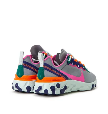 Nike WMNS React Element 55 (Grau / Fuchsia)