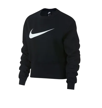 Nike WMNS Sportswear Swoosh Crewneck (Schwarz)
