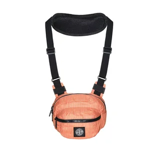 Stone Island Reflective Weave Ripstop Bumbag (Orange)