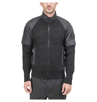 Stone Island Shadow Project Convertible Knit Jacket (Schwarz)