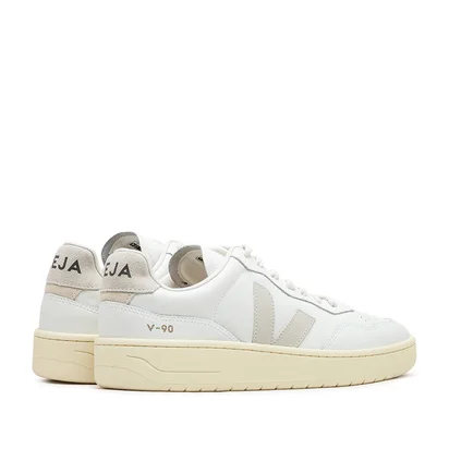 Veja V-90 O.T. Leather (Grau / Weiß)