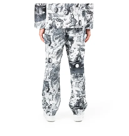 Brain Dead Wild Things Pajama Bottoms (Schwarz / Weiß)