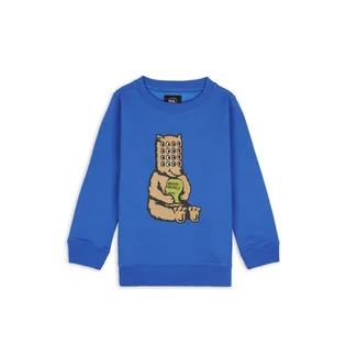Brain Dead Bear Brain Kids Crewneck Sweatshirt (Blau)