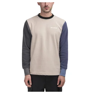 Aimé Leon Dore Color Blocked Fleece Longsleeve (Cream)