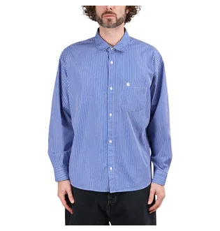 Carhartt WIP L/S Drake Shirt (Blau / Weiß)