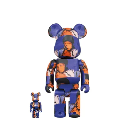 Medicom 100% + 400% Andy Warhol Muhammad Ali Be@rbrick Toy