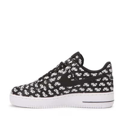 Nike Air Force 1 '07 Low QS 'Logos Pack' (Schwarz)