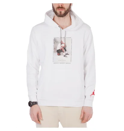 Nike Air Jordan 3 Flight Fleece Hoodie (Weiß / Schwarz / Rot)