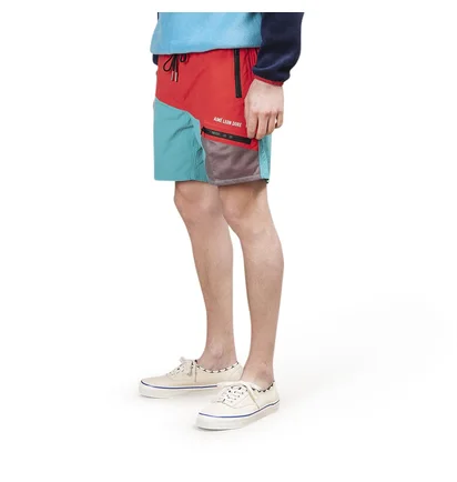 Aimé Leon Dore Color Blocked Hiking Shorts (Rot / Blau)
