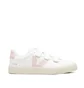 Veja WMNS Recife Logo Chromefree Leather (Weiss / Pink)