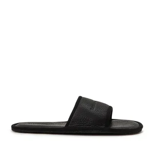 Raised by Wolves Manitobah Mukluks Leather Slides (Schwarz)