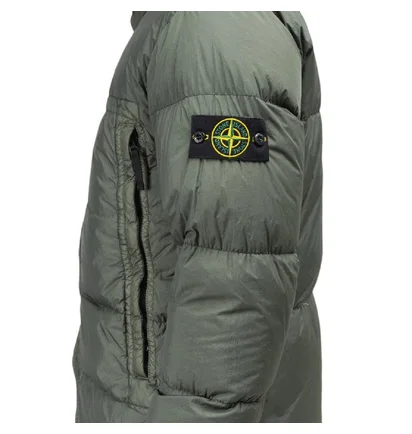 Stone Island Garment Dyed Crinkle Reps Down Jacket (Olive)
