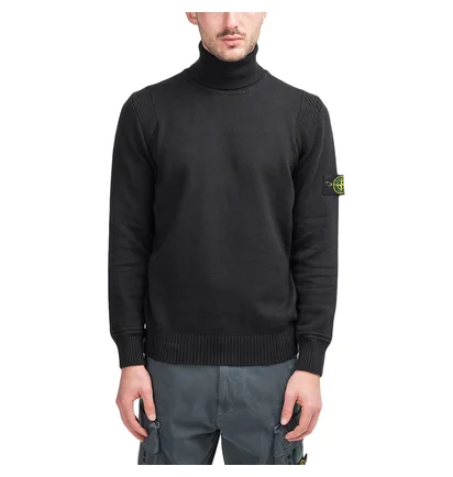 Stone Island Knitted Turtleneck (Schwarz)