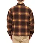 Stüssy Shadow Plaid Sherpa Zip Shirt (Braun)