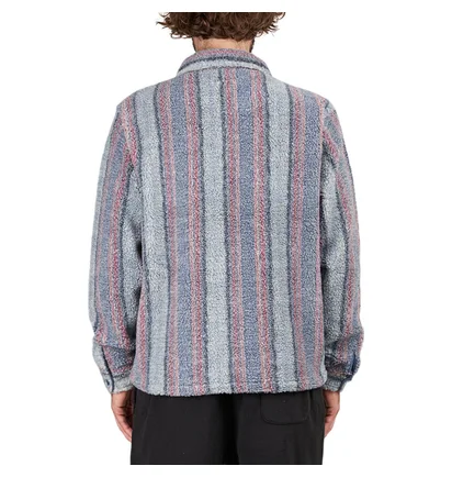 Stüssy Stripe Sherpa Shirt (Blau)